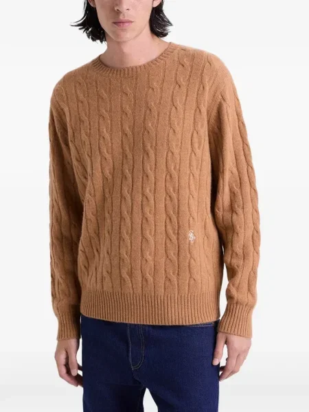 Pulover Sporty & Rich tricotate maro