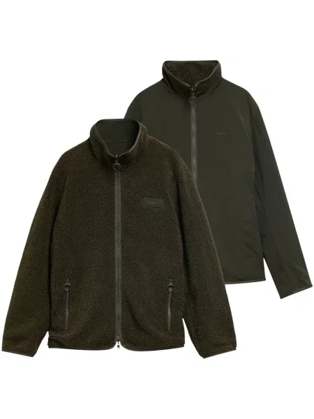 Reversibil geacă Barbour din fleece verde