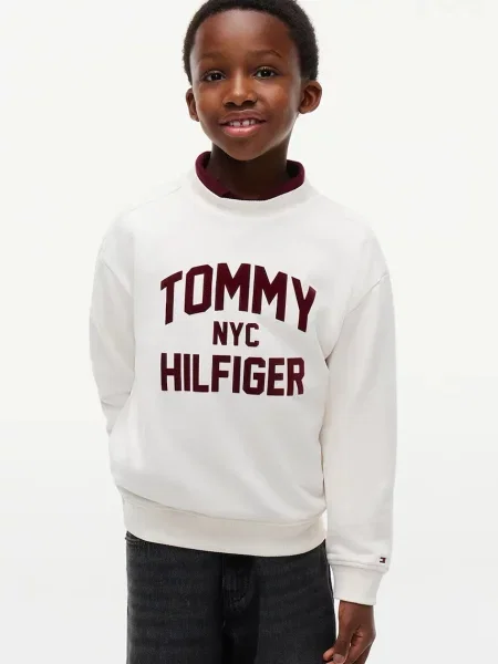 Tommy Hilfiger hanorac pentru copii din alb