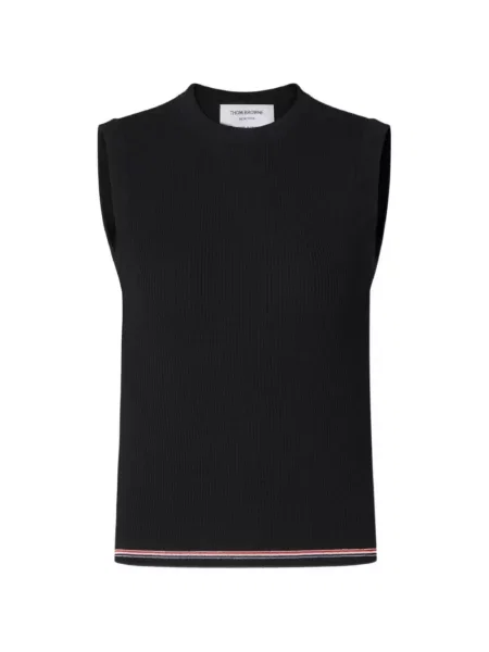 Top Thom Browne cu dungi negru