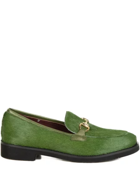 Pantofi loafer Viola Ricci fără toc verde