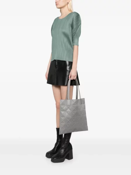 Бягане шопинг чанта Bao Bao Issey Miyake сиво