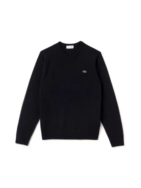Dzianinowy sweter Lacoste niebieski