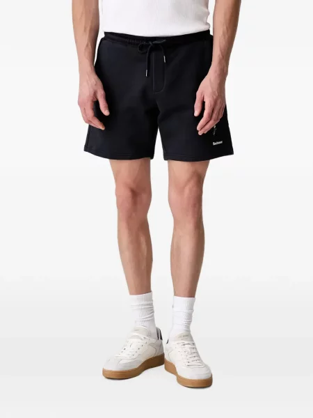Pantaloni scurți Barbour cu imagine cu cordon negru