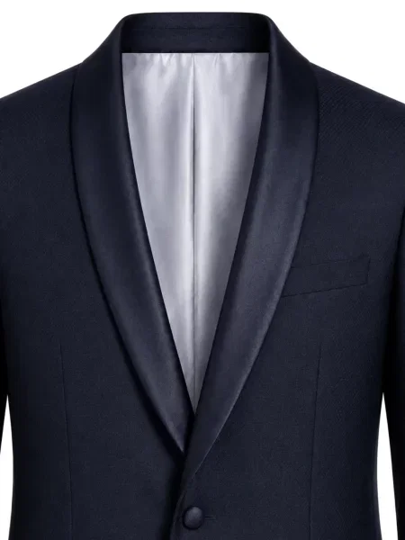 Costum Paoloni cu rever albastru