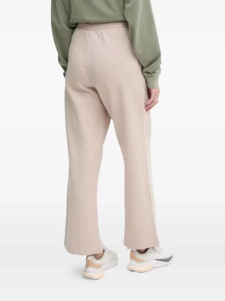 Pantaloni palazzo Adidas cu dungi plisat cu imagine albastru