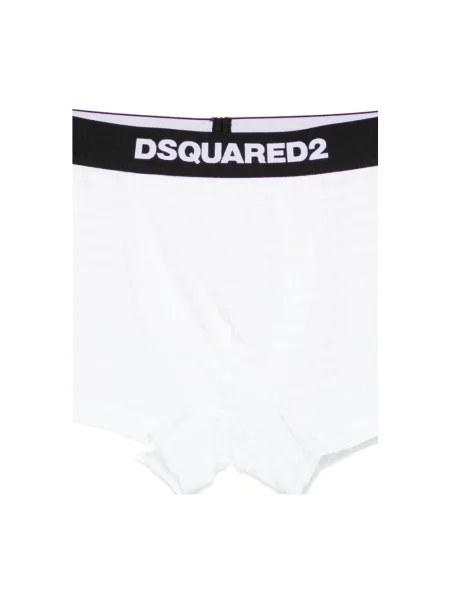 Bokserki Dsquared2 z elastyczną talią z logo białe