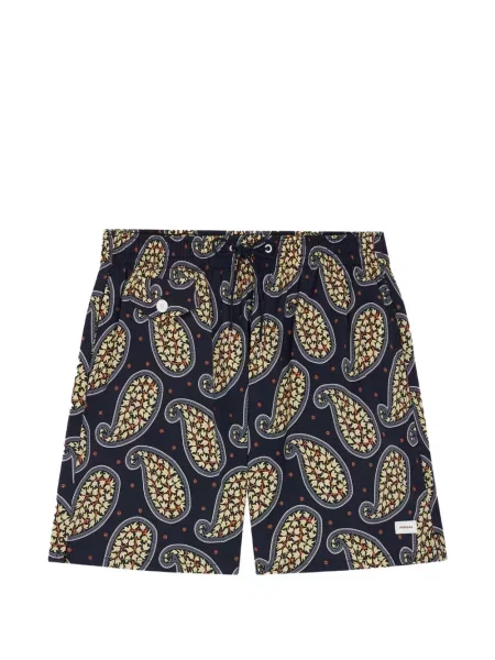 Долнища на бански Fursac с принт с пейсли десен синьо