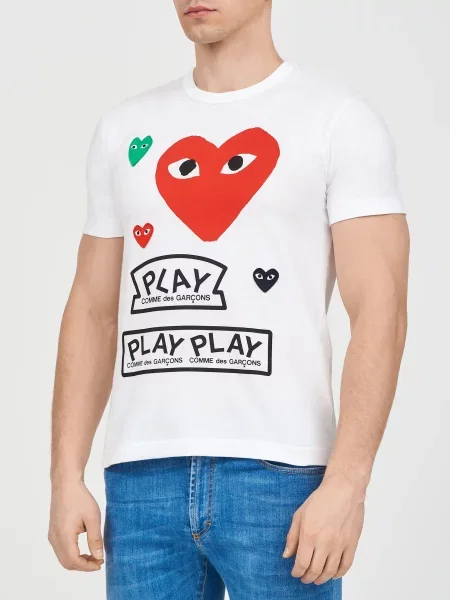 Футболка Comme Des Garcons біла