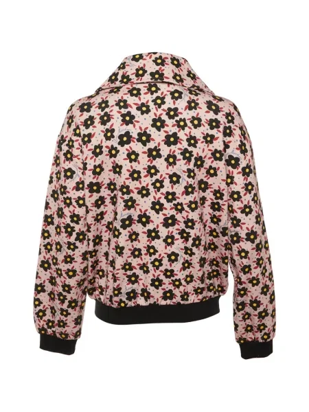 Gėlėtas raštuotas striukė Love Moschino rožinė