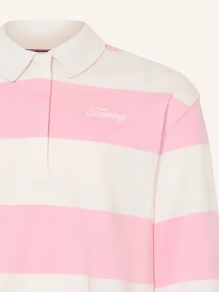 Tommy Hilfiger Rugbyové Tričko růžová bílá