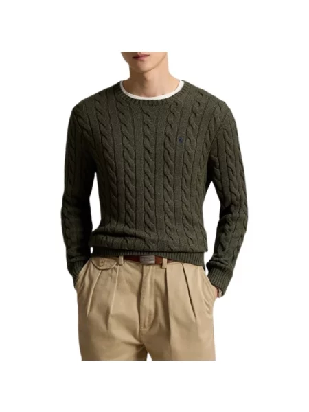 Dzianinowy sweter Ralph Lauren zielony