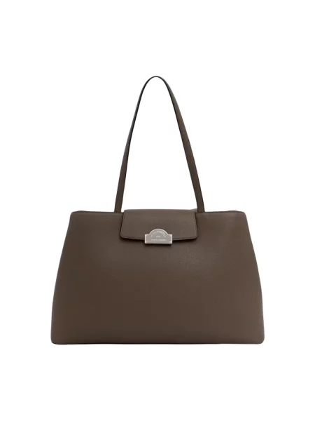 Karl Lagerfeld torebka tote z imitacji skóry K/RSG brązowa