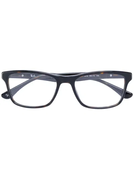Ochelari de soare pătrați Ray-ban negru