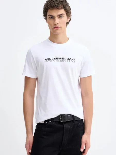 Karl Lagerfeld Jeans tričko bílé