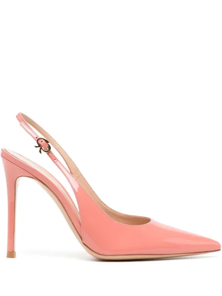 Pantofi cu toc Gianvito Rossi din piele roz