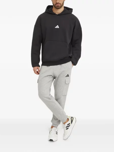 Prugaste teretana kratke hlače Adidas s printom plava