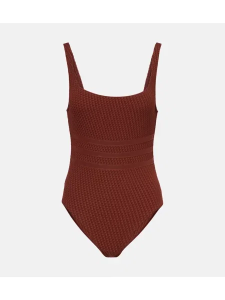 Costum de baie Eres din jacard maro