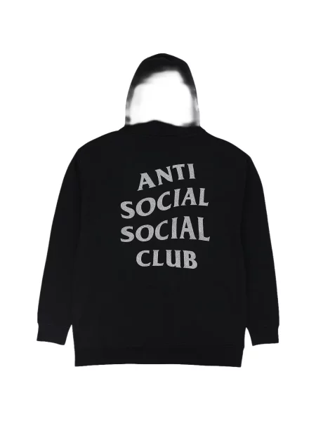 Суичър с качулка Anti Social Social Club черно