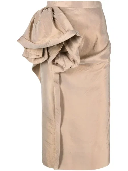 Fustă midi Maison Margiela cu model floral până la genunchi