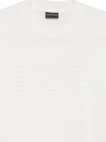 Tricou Emporio Armani cu autograf alb