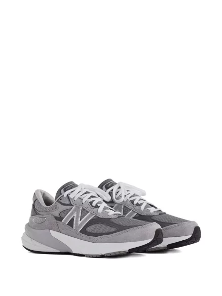 Sneakerși New Balance 990 cu șireturi din dantelă gri