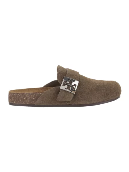 Klapki mules Tory Burch brązowe
