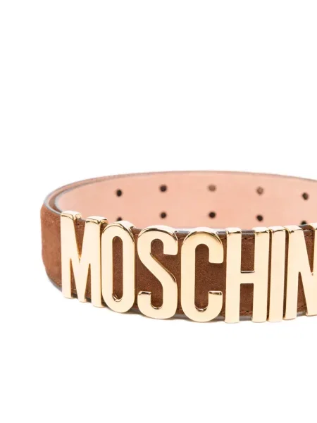 Curea Moschino din piele maro
