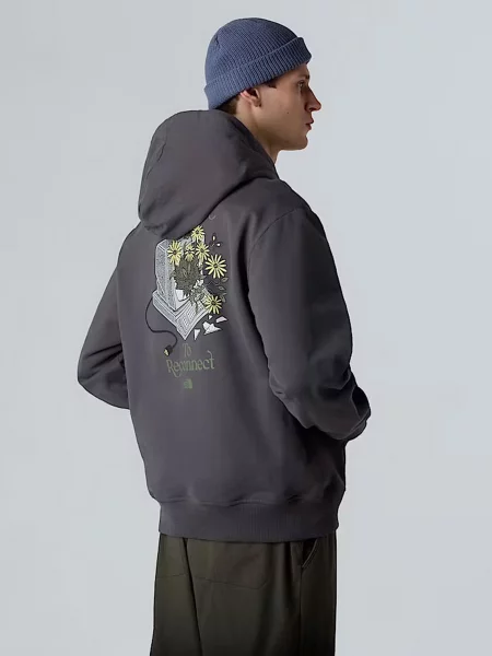 Худи The North Face серое