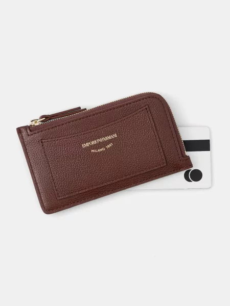 Emporio Armani pénztárca női bőr barna