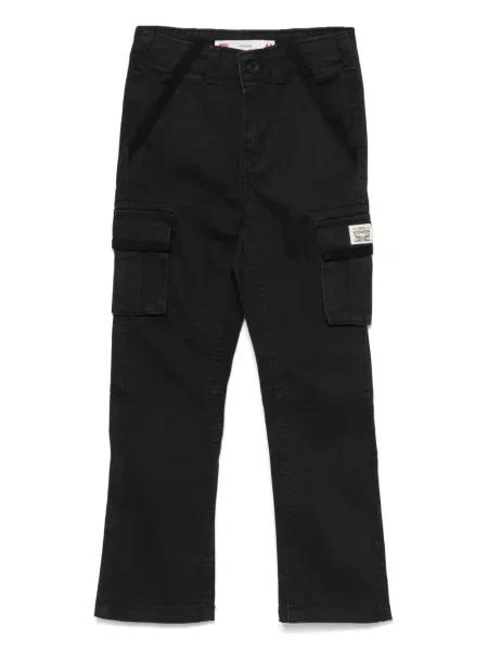 Spodnie cargo dziecięce Levi's czarne