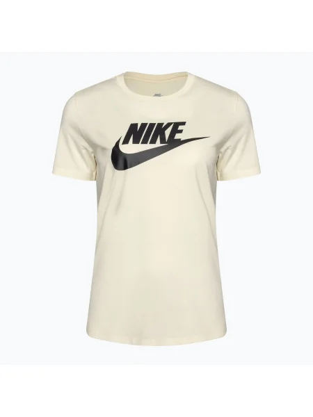Női Nike Sportswear Club Essentials Logo kókusztejes/fekete póló. Méret: M fekete