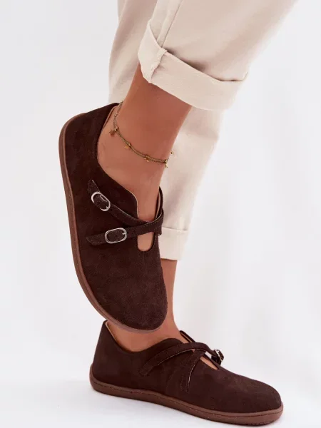 Mokasini Zazoo iz semiša bela