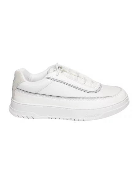 Sneakersy Blauer skórzane białe