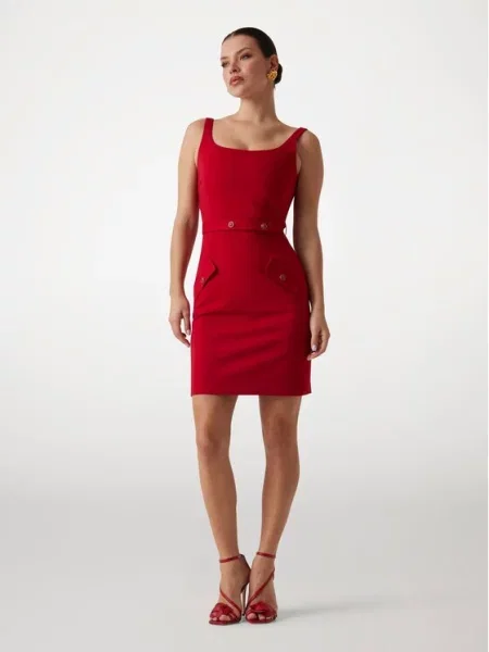 Marciano Guess Obleka rdeča