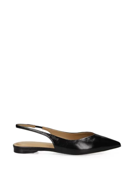 Pantofi cu toc Boss din piele slingback negru