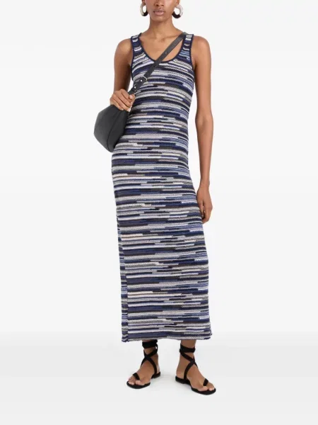 Πλεκτή κοστούμι μάξι φόρεμα μάξι φόρεμα Proenza Schouler White Label λευκό