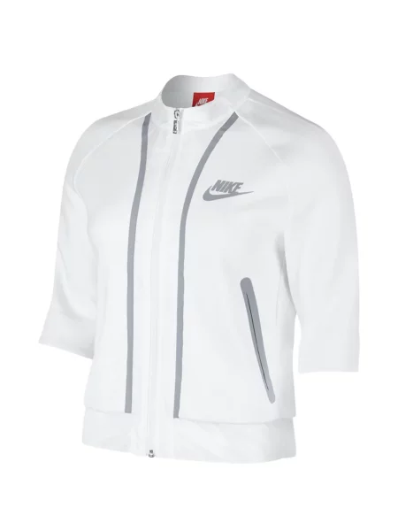 Trčanje majica s kapuljačom Nike od velura visoki struk crna