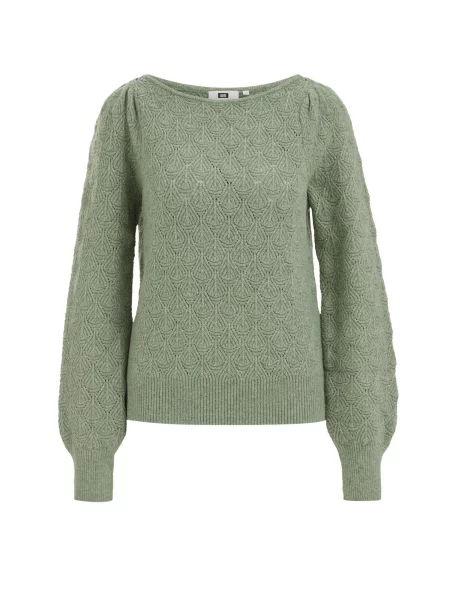 WE Fashion Pulover jad verde
