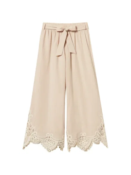 Pantaloni Twinset din dantelă