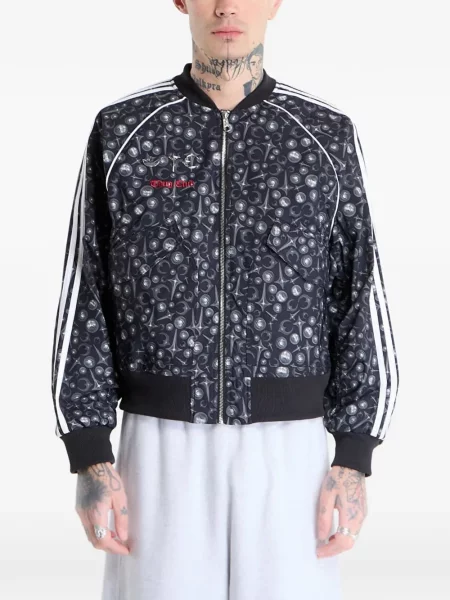 Fustă Adidas cu dungi cu imagine alergare roz