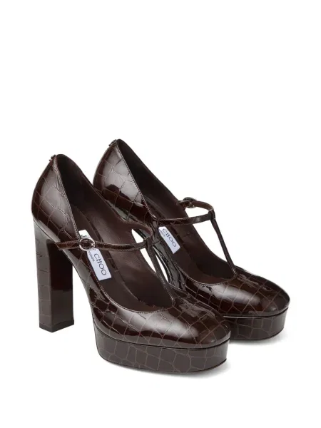Pantofi cu toc Jimmy Choo maro