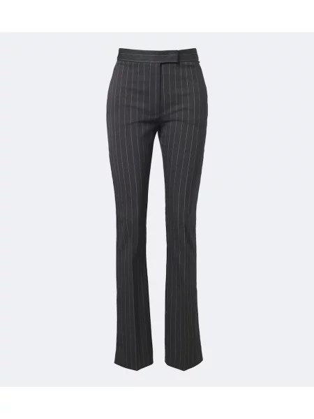 Pantaloni Sportmax de lână evazate gri