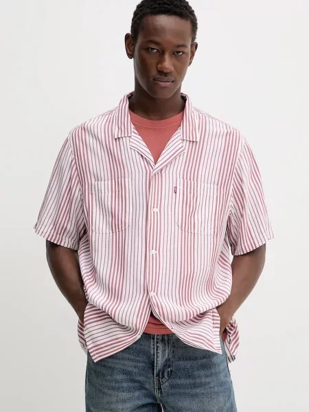 Srajca Levi's S/S CLASSIC CAMPER rdeča