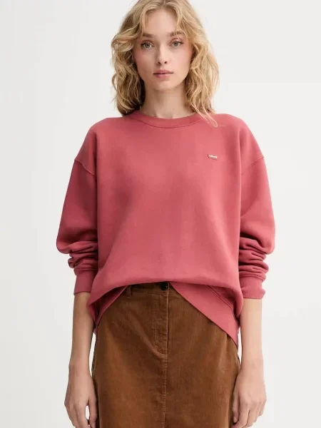 Levi's bluza gładka pomarańczowy