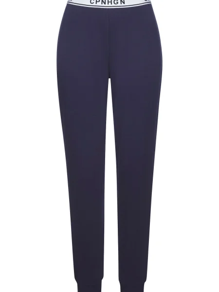 Copenhagen Studios Pantaloni de pijama indigo / murdar alb