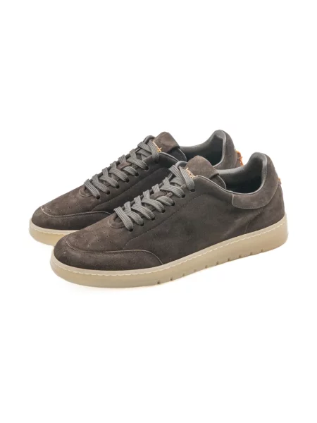 Sneakersy Barracuda skórzane brązowe