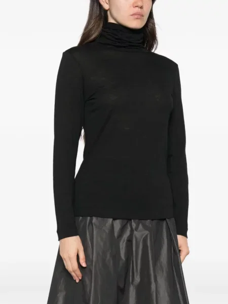 Lung tricou Why Ci negru