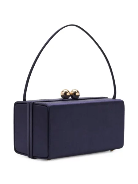 Satenska torbica Carolina Herrera plava