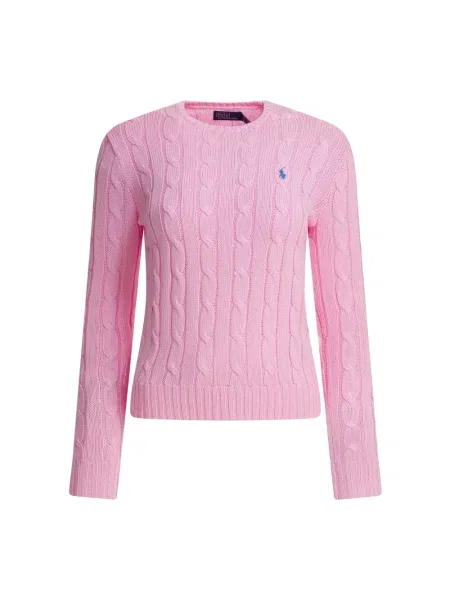 Sweter Polo Ralph Lauren z nadrukiem różowy